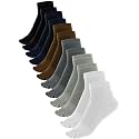 Bencailor Cotton Toe Sock for Women Men Quarter-Crew