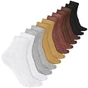 Bencailor Cotton Toe Sock for Women Men Quarter-Crew