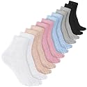Bencailor Cotton Toe Sock for Women Men Quarter-Crew