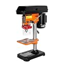 Bench Drill Machine, 10inch 12-Speed Benchtop Drill Press Stand, Chuck 3-16mm, Table Top Drill Press for Iron, Aluminum, Wood, Plastic Plate (8inch)