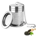 BendJoy® Tea Infuser Stainless Steel with Tray, Easy Clean Green Tea Infuser for Mugs & Teapots, Tea Strainer Infuser for Loose Leaf and Herbal Tea