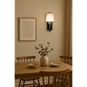 BENE Ennis Wooden Indoor Modern Wall Light, E-27 Base Wall Lamp for Home Decor – Living Room, Bedroom, Dining, Hallway, Staircase, 12 cm (Wood, Pack of 1)