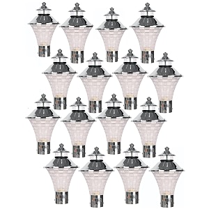 BENE Geruit Outdoor Lamp Steel Pack of