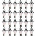 BENE Geruit Outdoor Lamp Steel Pack of