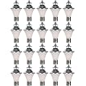 BENE Geruit Outdoor Lamp Steel Pack of
