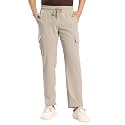 BENE KLEED Men39s Solid Polyester Cargo Trousers