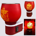 Benedict (Ganesh Ji) Electric Kapoor Dani Camphor Diffuser Electric Kapoor Dani for home Glass, Steel Incense Holder