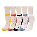 Benefeet Sox Womens Girls Sheer Socks Lace Mesh Ankle Socks Transparent See Through Short Sock Ultra Thin Nylon Summer Sock
