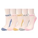 Benefeet Sox Womens Girls Sheer Socks Lace Mesh Ankle Socks Transparent See Through Short Sock Ultra Thin Nylon Summer Sock