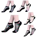Benefeet Sox Womens Girls Sheer Socks Lace Mesh Ankle Socks Transparent See Through Short Sock Ultra Thin Nylon Summer Sock