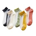 Benefeet Sox Womens Girls Sheer Socks Lace Mesh Ankle Socks Transparent See Through Short Sock Ultra Thin Nylon Summer Sock