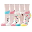 Benefeet Sox Womens Girls Sheer Socks Lace Mesh Ankle Socks Transparent See Through Short Sock Ultra Thin Nylon Summer Sock