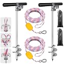 BeneLabel 17" 26" 36" Sand Anchor for Boat 304 Stainless Steel Screw in Boat Anchor for Shallow Water Beach Boats Anchors for Sandbar, TET Ski, Kayak, Pontoon Boats