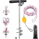 BeneLabel 17" 26" 36" Sand Anchor for Boat 304 Stainless Steel Screw in Boat Anchor for Shallow Water Beach Boats Anchors for Sandbar, TET Ski, Kayak, Pontoon Boats