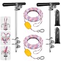 BeneLabel 17" 26" 36" Sand Anchor for Boat 304 Stainless Steel Screw in Boat Anchor for Shallow Water Beach Boats Anchors for Sandbar, TET Ski, Kayak, Pontoon Boats