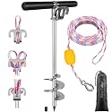 BeneLabel 17" 26" 36" Sand Anchor for Boat 304 Stainless Steel Screw in Boat Anchor for Shallow Water Beach Boats Anchors for Sandbar, TET Ski, Kayak, Pontoon Boats