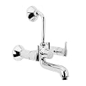 Benelave by Hindware BLQCP54075 Wall Mixer for Bathroom for Hot & Cold Water with L-Bend Provision for Over Head Shower, Made of Brass