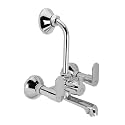 Benelave by Hindware Volga Wall Mixer for Bathroom with L-Bend Provision for Overhead Shower | Brass with Chrome Finish | 1/2 BSP Inlet | Ceramic Disc Cartridge | Smooth Movement