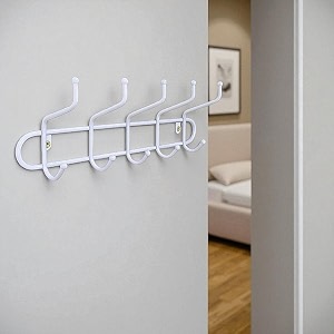 benesta heavy-duty steel cloth hanger for wall  doorwall mounted for bathroomkitchenroom  1 year warranty