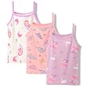 benetia Girls' Soft Cotton Undershirts 3-Pack