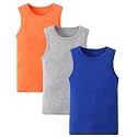 benetia Toddler Baby Boys Cotton Sleeveless Tank Top Cartoon Dinosau Undershirts Kids 18 Months- 8Years 3-Pack