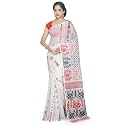 BENGAL HANDLOOM Exclusive Women's Cotton Silk Soft Dhakai Jamdani Sarees