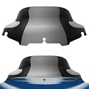 Benlari 8" Black Motorcycle Windshield Windscreen Fit for 1996-2013 Harley Davidson Touring Street Glide Electra Glide Tri Glide FLHT FLHX FLHTK FLHTC FLHTCU