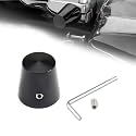 Benlari Black Heel Shift Eliminator Cap Shaft Cap Compatible for Harley Davidson Touring Street Glide Electra Glide Road Glide Road King Trike 1980-2024