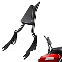 Benlari Sissy Bar Backrest, Integrated Passenger Backrest, Quick Release Detachable Sissy Bar Fit for Harley Davidson Touring Street Glide Road Glide Road King Electra Glide 2009-2024 (Black, 26inch)