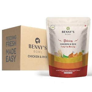 benny39s bowl fresh amp wet dog food - chicken amp rice - 30 packs x 100 g  100 natural meal for dogs  gently cooked amp easy to digestall life stages