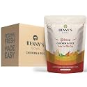 Benny’s Bowl Fresh and Wet Dog Food Chicken and Rice Recipe High Protein Balanced Daily Nutrition Wet Food for All Breed and Life Stages Preservatives Free (300 gm X 30 Packs Total 9 kg)