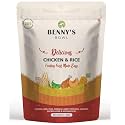 Benny's Bowl Fresh &amp; Wet Dog Food - Chicken &amp; Rice - Single Pack x 300 G |, Real Chicken Meal | Soft Texture, All-Natural Wet Dog Food,All Life Stages