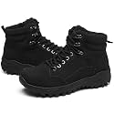 BENPAO Women's Combat Ankle Boots Black Hiking Booties Side Zipper