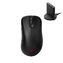 Zowie BenQ EC1-CW Wireless Ergonomic Gaming Mouse for Esports | Enhanced Receiver | 24-Step Scroll Wheel | Driverless | Matte Black Coating | Large Size