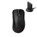 Zowie BenQ EC2-CW Wireless Ergonomic Gaming Mouse for Esports | Enhanced Receiver | 24-Step Scroll Wheel | Driverless | Matte Black Coating | Medium Size