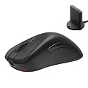 BenQ Zowie EC2-DW Wireless Ergonomic Gaming Mouse for Esports (Medium)| 60g Lightweight| 4000Hz Polling Rate with Enhanced Receiver|Driverless Plug & Play - 7 Buttons|PAW 3950 Sensor|Extra Skates