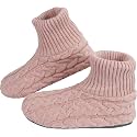 BenSorts Fuzzy Slipper Socks for Women Non Slip House Socks with Grips
