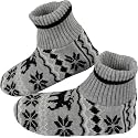 BenSorts Fuzzy Slipper Socks for Women Non Slip House Socks with Grips