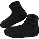 BenSorts Fuzzy Slipper Socks for Women Non Slip House Socks with Grips