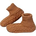 BenSorts Fuzzy Slipper Socks for Women Non Slip House Socks with Grips