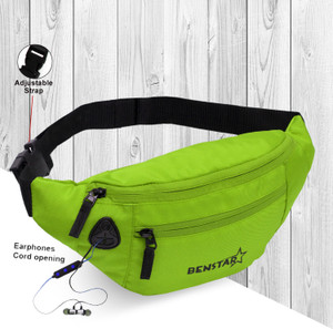 benstar waist bag elegant style travelpassport holder adjustable strapbumbagsperrot waist bag green