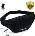 Benstar Waist Bag Elegant Style Travel Pouch Passport Holder with Adjustable Strap belt bag Strap Bumbags Travel Waist Pack Hiking Outdoor Fanny Packs Sport Holiday Large Pockets Waistpack for Men or Women Handy Hiking Zip Po