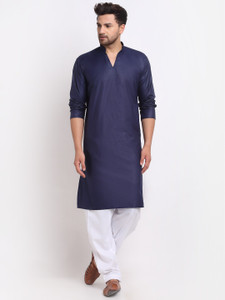 benstoke men cotton blend kurta salwar set