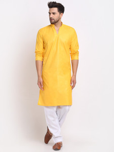 benstoke men cotton blend kurta salwar set