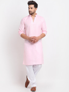 benstoke men cotton blend kurta salwar set