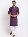 BENSTOKE Men Cotton Blend Kurta Salwar Set