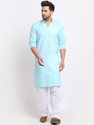 BENSTOKE Men Cotton Blend Kurta Salwar Set