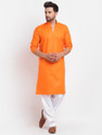 BENSTOKE Men Cotton Blend Kurta Salwar Set