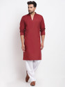 BENSTOKE Men Cotton Blend Kurta Salwar Set