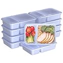 Bentgo Prep 2-Compartment Meal Prep Containers with Lids, 20 Piece Set